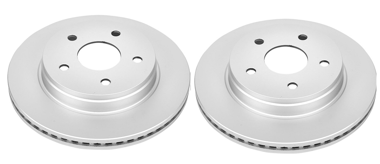 Power Stop Front Evolution Coated Rotors 02-19 Ram 1500 V8-V6